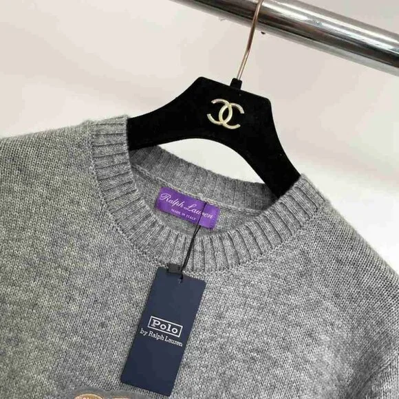 Polo Ralph Lauren Gray Sweater with Bear Design - Picture 6 of 6